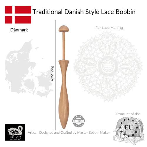 Bobbin Lace Bobbins Danish Style Sets of 12, 24, 50, Lacemaking Bobbins. 4.25" Inches Long. Crafted from Natural Hardwood. Bobbin Lace Online Lace Making Supplies Lace Makers Collection (12)