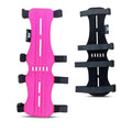 Hunt & Seek Fabric Archery Arm Guard 4 Hook-and-Loop Adjustable Straps Hunting Arm Guard Forearm Wrist Protector Archery Bracer Adult Unisex - color: Pink