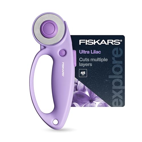 Fiskars 45mm Loop Rotary Cutter for Fabric, Arts, Crafts & Sewing - color: Lilac