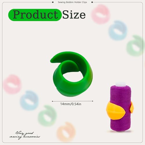 100pcs 4 Colors Thread Spool Huggers Silicone Bobbin Spool Savers No Loose Ends for Sewing Embroidery Machine Thread Spools Organizing - color: 4color100pcs-yuan