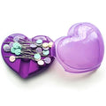 Bequilter Magnetic Sewing Pin Cushion Come with 10pcs Flower Head Pins, Magnetic Sewing Pin Holder Caddy Storage Case Sewing Tool Heart-Shaped (1)