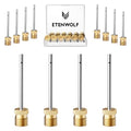 ETENWOLF 12 Pack Brass Ball Pump Needles, No Break Heavy Duty Needles