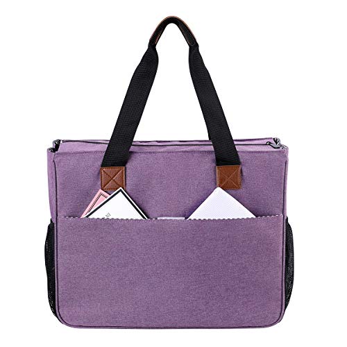 Embroidery Project Bag, Embroidery Kits Storage Bag,Multifunctional Bag for Crochet Hooks Embroidery Floss Organizer String Bracelet Kit Sewing Thread Accessories (Purple-Double layer) - color: Purple-Double layer