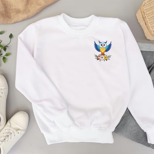 22Pcs Owl Embroidery Pattern Stabilizer, 8.3"x11.7" Owl Flower Water Soluble Stick and Stitch Embroidery Sticker, 4 Sheets Bird Hand Sewing DIY Embroidery Paper - style: Owl