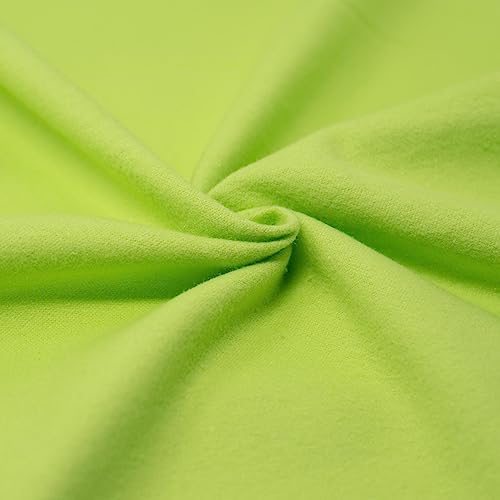 RTC Fabrics 42"/43" Wide 100% Cotton Flannel Solid Lime Green Color DIY Crafting, Quilt, Sewing Fabric by the Yard - color: Lime Green, size: Cut by the yard