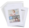 Somime 10 Pack White Photo Mat Set 11x14 for 8x10 Photos - size: 11x14 10pack white complete set for 8x10