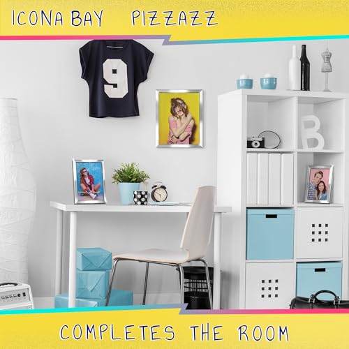 Icona Bay 5x7 Silver Picture Frame - Solid Wood, Pizzazz Collection - color: Silver, size: 5x7