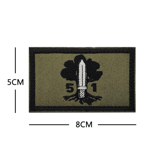 Tree Golan Heights Israel Flag Patch Applique, Embroidered Israeli Flag Patches Appliques, Tactical Combat Armband Badges with Hook and Loop Fastener Backing, 3.15 x 1.97Inch, Set of 2 - color: color_c