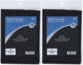 Design Works Crafts 14 Count Pre-Cut Aida Fabric, Black (Pack of 2) - size: Pack of 2