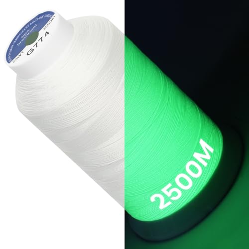 New brothread Single Huge Spool Glow in The Dark Embroidery Thread -G774 - color: 2500M Single Spool G774