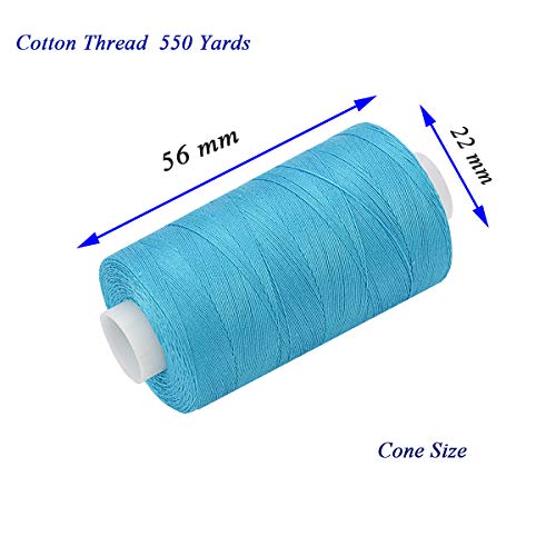 Simthread 12 Colors All Purposes Cotton Quilting Thread for Piecing Sewing Appliqué Embroidery etc - color: 12#4 Spring Colors
