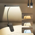 Rechargeable Book Light for Reading in Bed 25 LED Eye Caring | 15 Level Stepless Dimming, Extended 90Hrs Runtime, Lightweight Clip on Light, Gifts for Book Lovers, Black - color: M1-Clip Light-Black