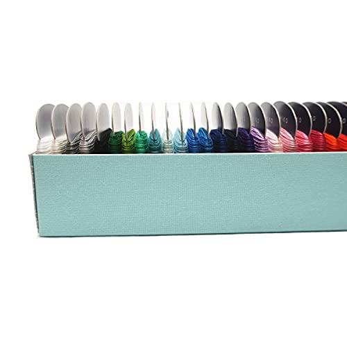 DARUMA Sashiko Thread 100% Cotton Card Type (43.7 yd) x 37 Colors with English Manual and Gift Box, Sewing & Embroidery Value Set (Thin, 37 Colors) - color: 37 Colors, size: Thin