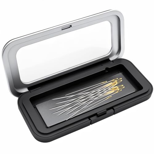 Magnetic Needle Holder Case with Clear Lid for Embroidery Sewing Crafts