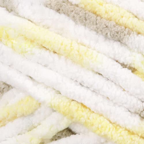 Bernat BABY BLANKET BB Chick & Bunnies Yarn - 1 Pack of 10.5oz/300g - Polyester - #6 Super Bulky - 220 Yards - Knitting/Crochet - color: Chick & Bunnies, size: 1 Pack