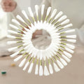 24 Skeins Embroidery Floss Cross Stitch Thread 6 Strands Each 315.0 Inch Craft Floss Set for DIY Sewing Projects (White) - color: White, size: 315.0 inch