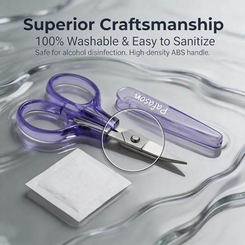 PAFASON Small Travel Sewing Embroidery Scissors Set Curve Straight Tip - style: Modern