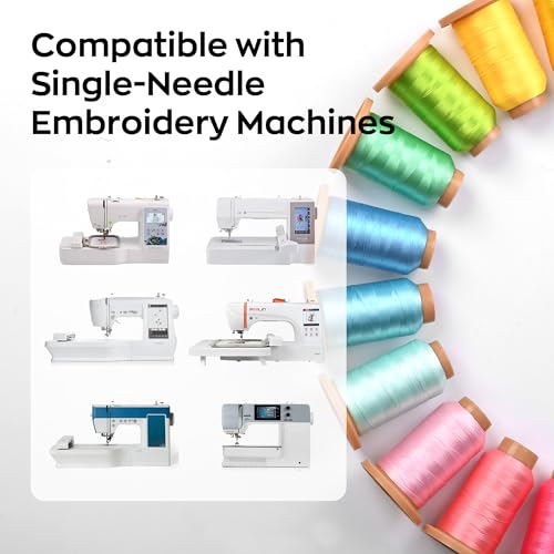 Poolin Embroidery Machine Thread Kit 6 Colors - color: 6 Colors