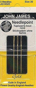 Gold Tapestry Hand Needles-Size 20 3/Pkg