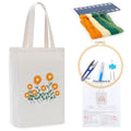 BERYA Canvas Tote Bag DIY Needlepoint Embroidery Kit for Beginners - color: Chrysanthemum morifolium