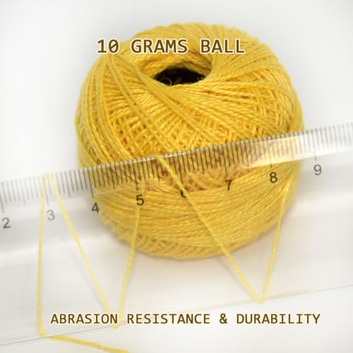 Double Mercerized Egyptian Long Staple Cotton Pearl Thread Ball 10 Grams Rainbow Color 12 Colors per Box for Crochet Hardanger Kniting Hand Sewing,Pink & Fresh GreenPalette - color: Pink Fresh Green Palette