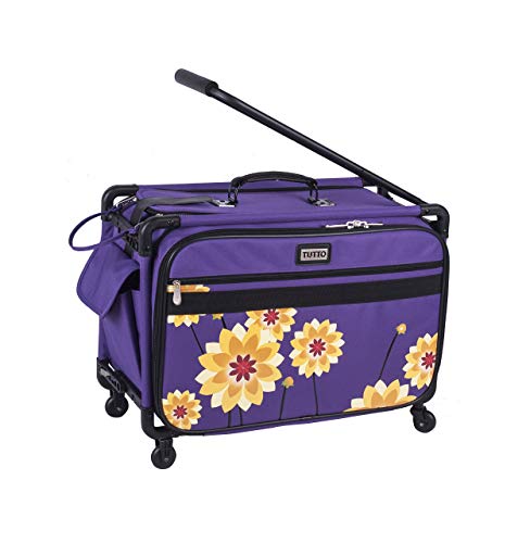 Tutto Machine On Wheels - color: Purple W/Yellow Dahlias, size: 22-Inch