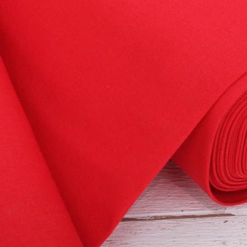 Threadart Red Linen Fabric - By the Yard, 55" Wide - color: Red, size: 1 YARD