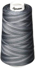 Signature 3 Ply Cotton Quilting Thread, 40wt/3000 yd, Variegated Smokey Blues 49S-M81