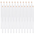 24PCS White Chalk Pencil, Ymapinc 7-inch Fabric Chalk Pencil for Sewing, White Fabric Marker, Water Soluble Tailors Marker, Washable Sewing Markers Pencils for Quilting, Dressmaker DIY Crafts