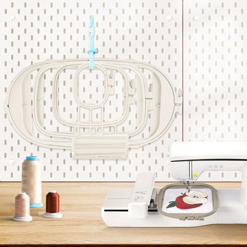 Sew Tech 4pcs Embroidery Hoop for Brother, 1x2.5 4x4 5x7 6x10in Frame Set - size: 4in1 - B