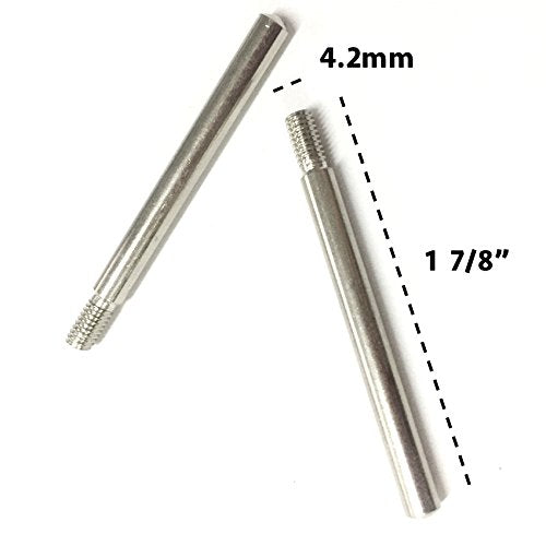 2 Pieces Metal Vintage Domestic Home Sewing Machine Screw-in Fine Thread Spool Pins + Bobbin Winder Tire + Red Felt Pad Thread Holder Wire Pole Spare Part