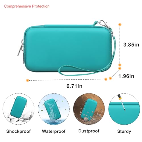 Elonbo Diabetic Supplies Travel Case for Glucose Meter Diabetes Testing Kit - color: Green+ Inside Green