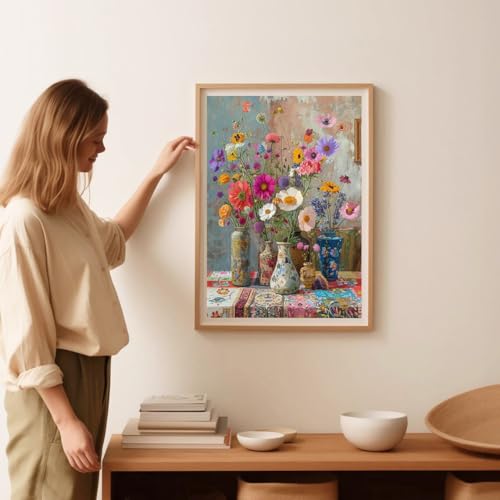 NEGEKFKX 3 Pack Flower Cross-Stitch Kits for Adults Beginners - color: Diamond painting-3pack-6