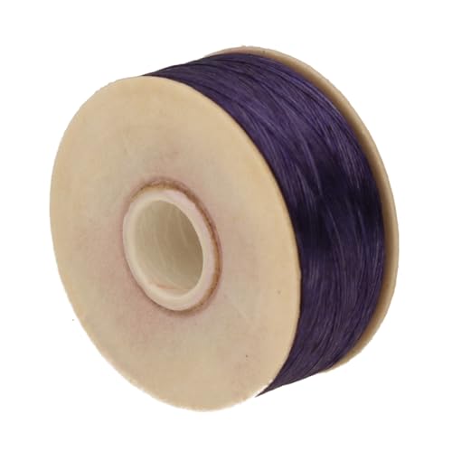 The Beadsmith Nymo Thread, Made of Nylon - size: Size D, 64 Yards, style: Dark Purple
