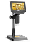 Elikliv Microscope, 4.3‘’ Digital Coin Magnifier with Lights for Adults - color: Grey