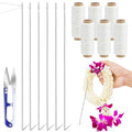 Leriton 13 Pcs Hawaiian Lei Needle Kit 14'' Needle Lei Making Kit - color: Basic Style, size: 14 inches