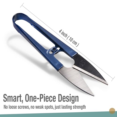 Beaditive Sewing Scissors (12-Piece Set) High-Carbon Steel Thread, Yarn, Embroidery Clippers | Handheld Snippers for Arts, Crafts, and DIY Projects | Multipurpose Use