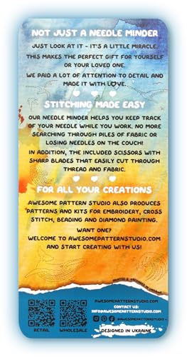 Awesome Pattern Studio Needle Minder Set - Acadia National Park Magnetic Needle Minder. Enamel Pin for Cross Stitch, Embroidery and Craft (Set #2) - color: Set #2