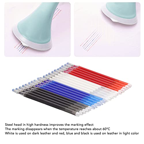 80Pcs Heat Erasable Pens Refills,4 Bright Colors High Temperature Disappearing Pen Refill Dressmaking Patchwork Marking Pens for Sewing Clothing Handicarft Needlework
