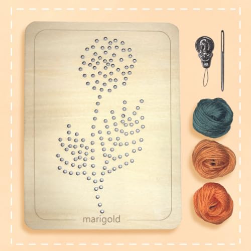 Wooden Flower Lacing Embroidery Kits for Beginners, Set of 5 Learn-to-Stitch Craft Boards, Sewing & Embroidery Art Kits for Kids Ages 8+, DIY Craft Projects, Educational Gifts, Party Favors (Autumn) - style: Autumn