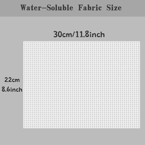 Water Soluble Canvas Cloth,14 Count Aida Cloth(30 x 22cm) - size: 30 x 22cm