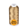Simthread Rayon Embroidery Thread 5500 Yards, 40wt 100% Rayon Viscose for Commercial and Domestic Machines - Caramel 1057 - color: Caramel1057