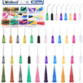 136Pcs 4 Style Blunt Tip Dispensing Needles Assortment Set, All Gauge Stainless Steel Syringe Needles for Refilling Liquid Inks Glue Applicator, Christmas Crafts Supplies