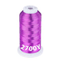 Simthread 2700 Yards Metallic Embroidery Machine Thread - Rose Purple MS-016, 40wt High-Sheen King Spool, Smooth Running & Break Resistant for Commercial & Home Embroidery Machines - color: Rose Purple MS-016