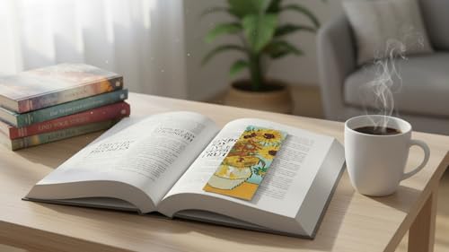 DYAIANGMU 6 Pcs Cross Stitch Bookmark Kit for Adults Beginner 2.3x7.8 inch - color: SQY007