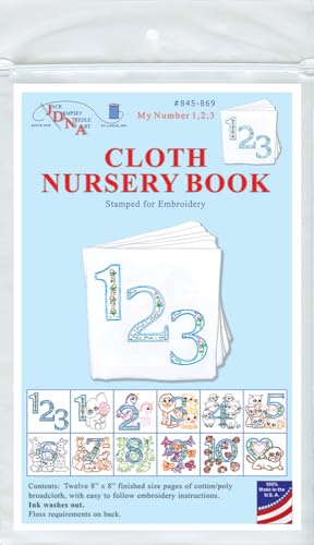 Jack Dempsey Needle Art My Number 1,2,3 Cloth Nursery Book