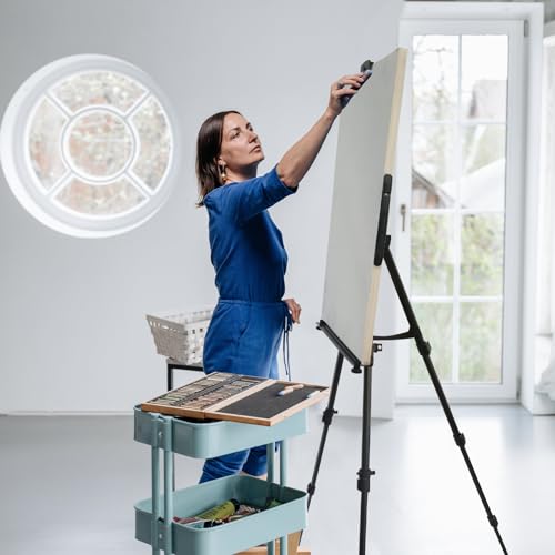 RRFTOK 17-66 Inch Adjustable Art Easel Stand for Painting and Sign, Black - style: 66B 1-Pack