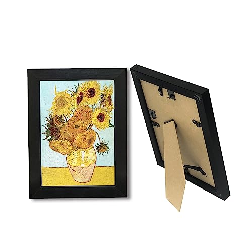 4x6 Picture Frame Set of 6 with Real Glass for Pictures 4x6 Without Mat, Wall Gallery or Tabletop display Photo Frames in Black - color: Black, size: 4x6(set of 6)