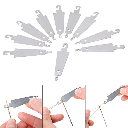 10PCS Steel Needle Threader, Embroidery Cross Stitch Needle-Threading