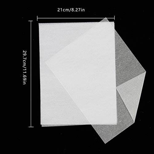 Waybas 300 Sheets A4 Tracing Paper, White Translucent Sketching Paper for Pencil Ink Markers (8.5 x 11.5 Inch) - color: 300 Pcs